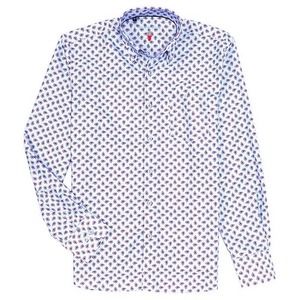 Luchiano Visconti Mini-Paisley Performance Stretch Shirt, Medium * men971
